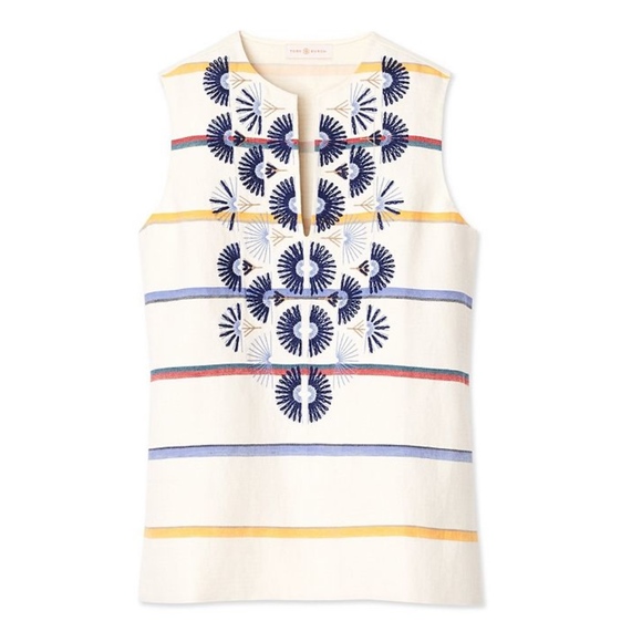 tory burch sleeveless tunic dress
